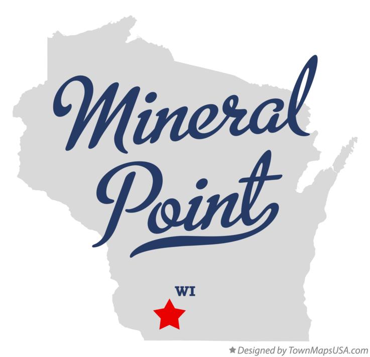 Map of Mineral Point Wisconsin WI