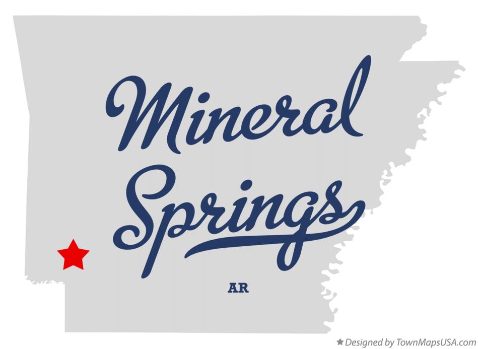 Map of Mineral Springs Arkansas AR