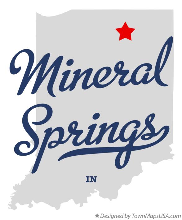 Map of Mineral Springs Indiana IN