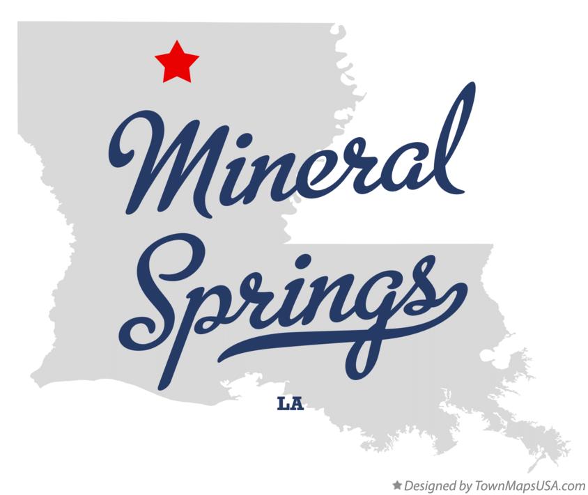 Map of Mineral Springs Louisiana LA
