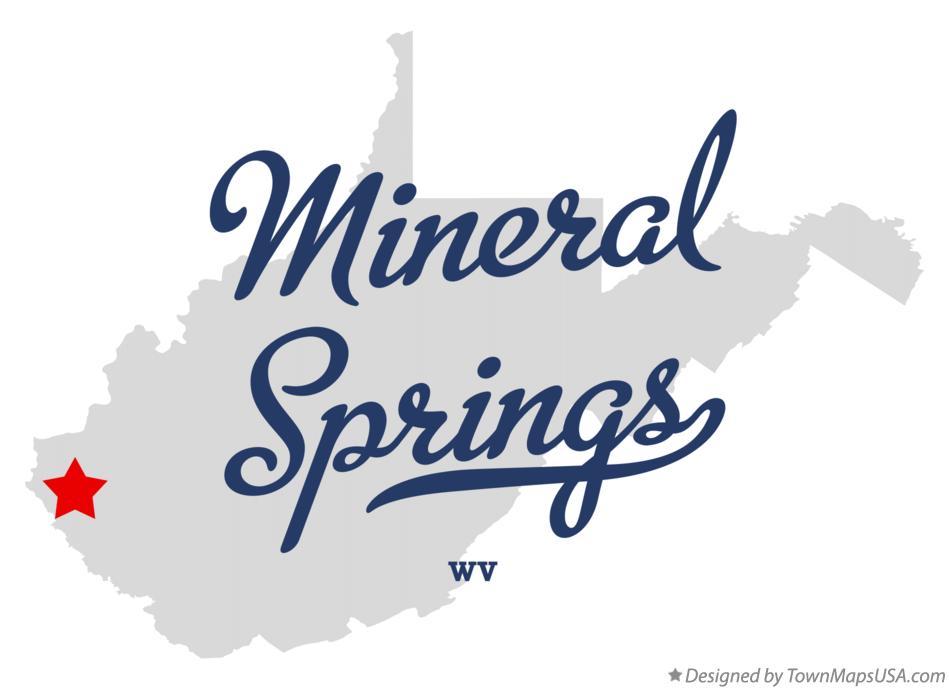 Map of Mineral Springs West Virginia WV