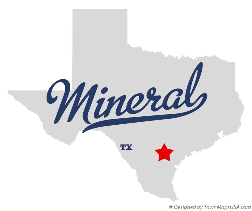 Map of Mineral Texas TX