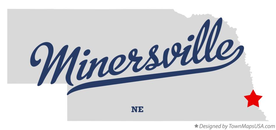 Map of Minersville Nebraska NE