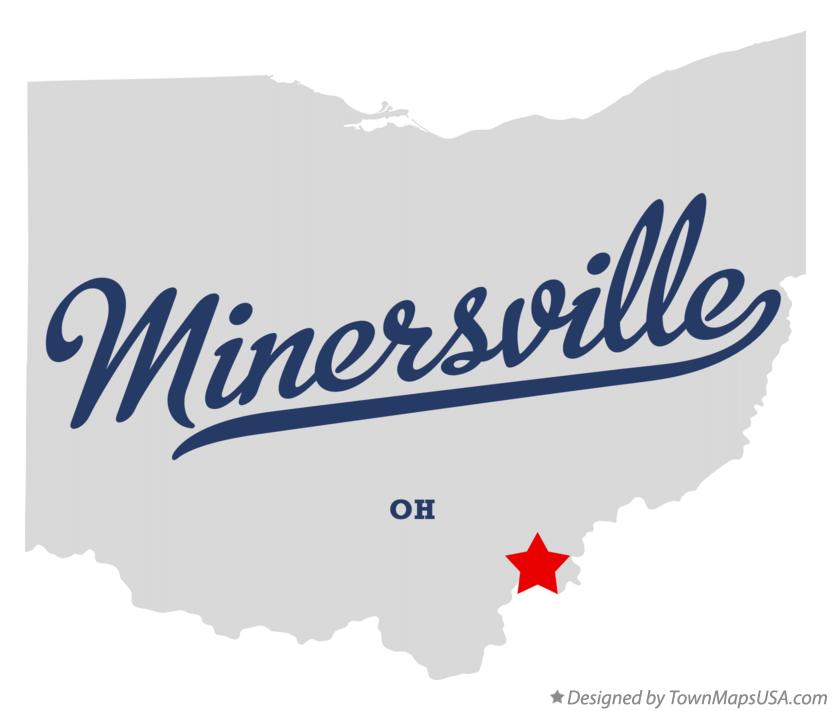 Map of Minersville Ohio OH