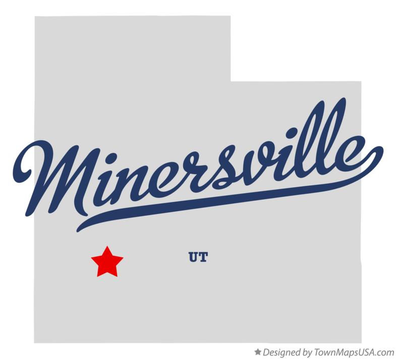 Map of Minersville Utah UT