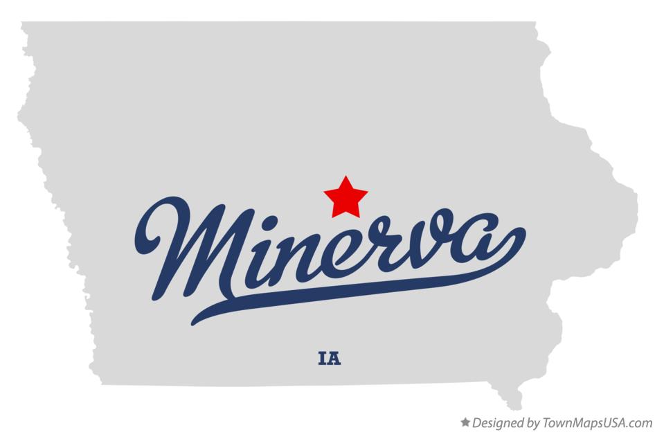 Map of Minerva Iowa IA