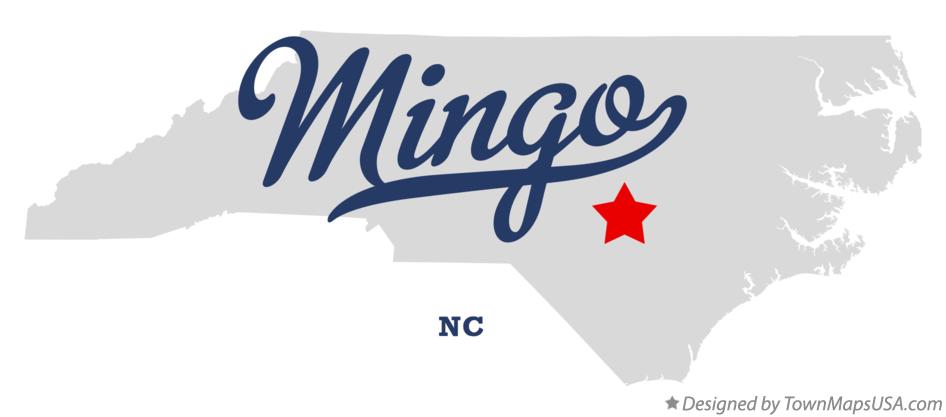 Map of Mingo North Carolina NC