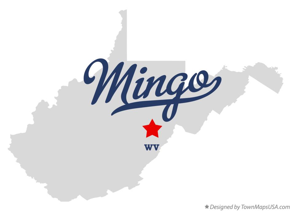 Map of Mingo West Virginia WV