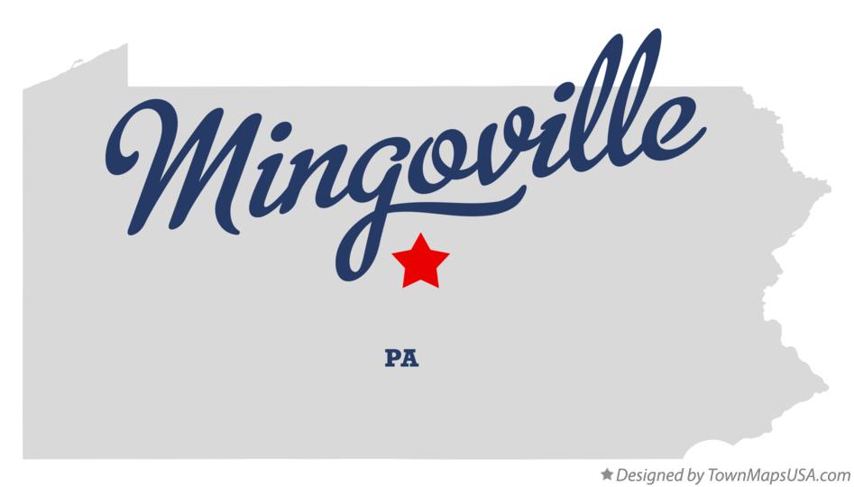 Map of Mingoville Pennsylvania PA