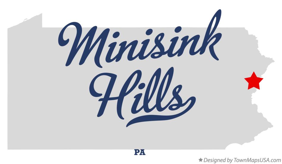 Map of Minisink Hills Pennsylvania PA