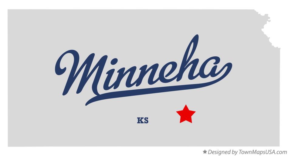 Map of Minneha Kansas KS