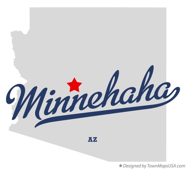 Map of Minnehaha Arizona AZ
