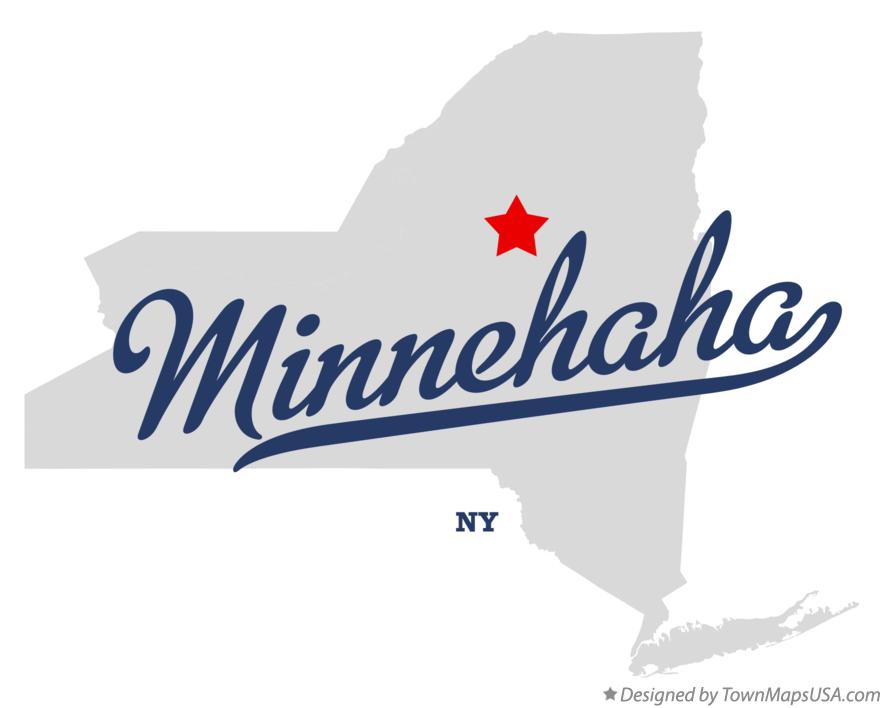 Map of Minnehaha New York NY