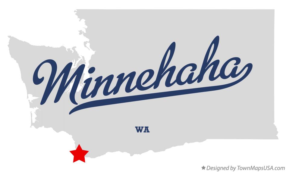 Map of Minnehaha Washington WA