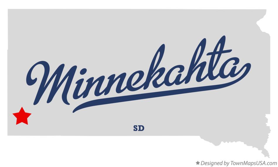 Map of Minnekahta South Dakota SD