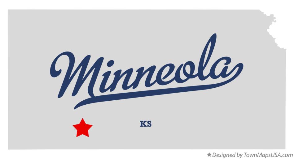 Map of Minneola Kansas KS