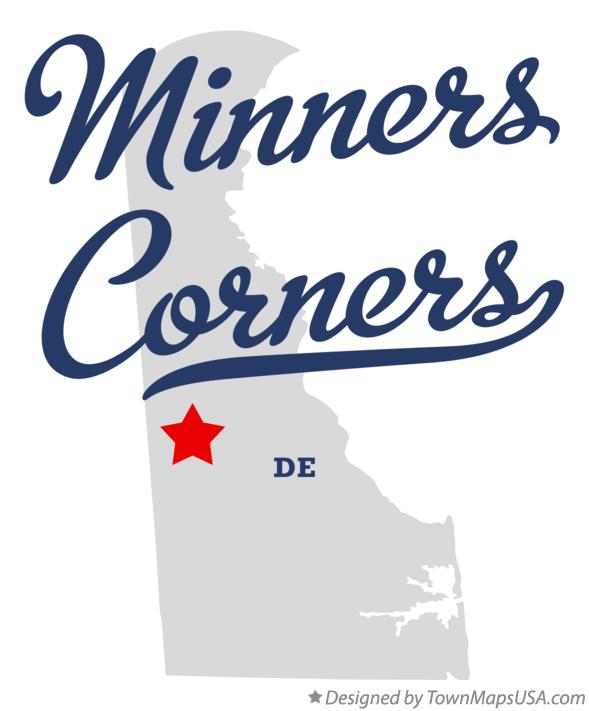 Map of Minners Corners Delaware DE