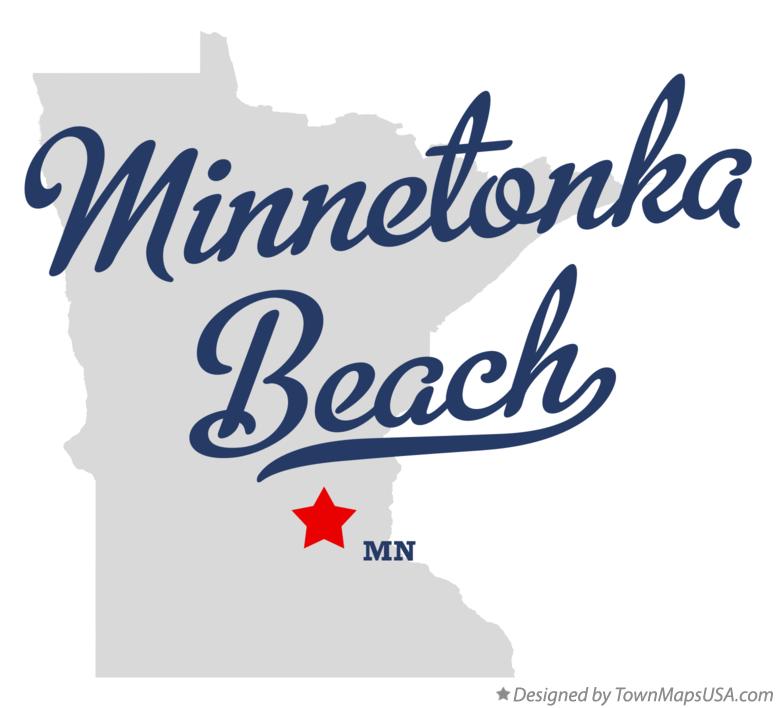 Map of Minnetonka Beach Minnesota MN