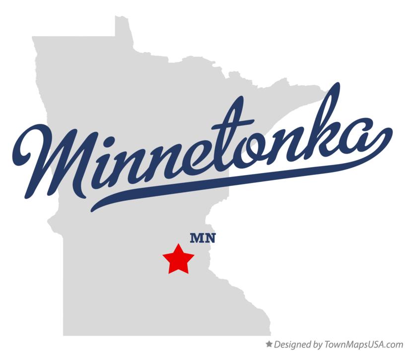 Map of Minnetonka Minnesota MN