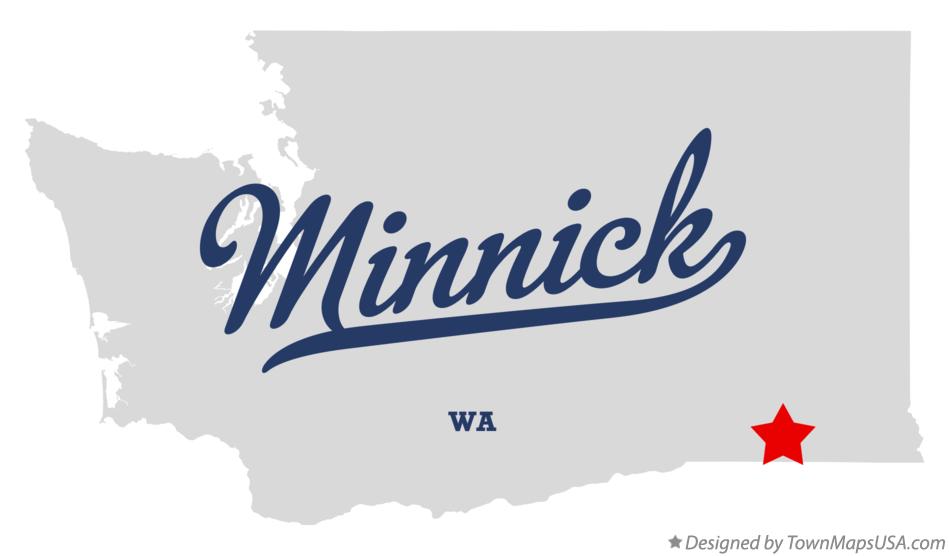 Map of Minnick Washington WA