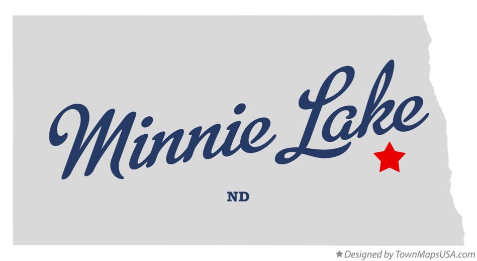 Map of Minnie Lake North Dakota ND