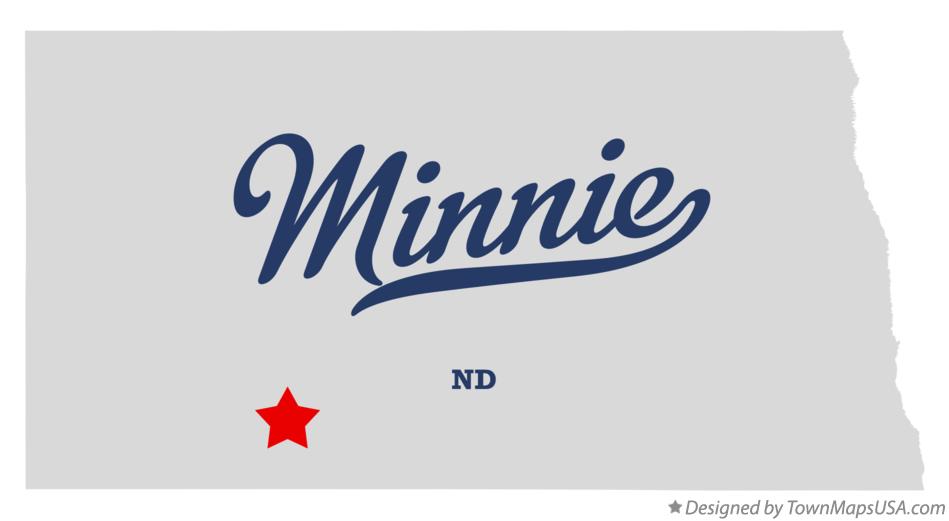 Map of Minnie North Dakota ND