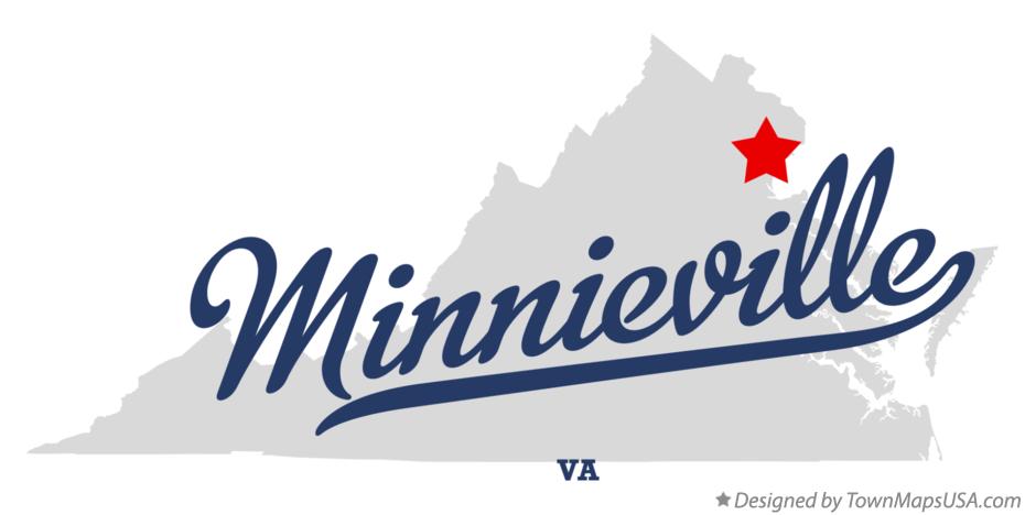 Map of Minnieville Virginia VA