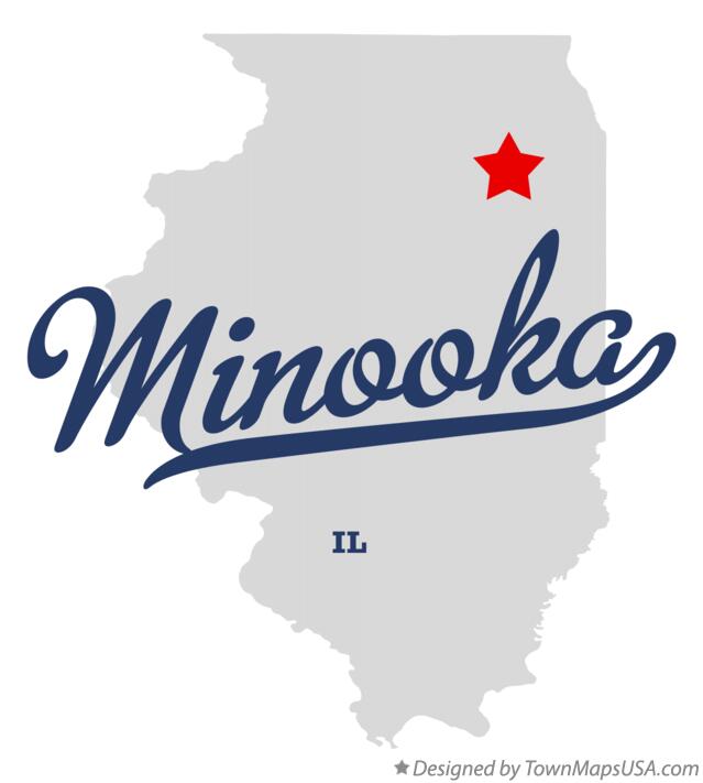 Map of Minooka Illinois IL