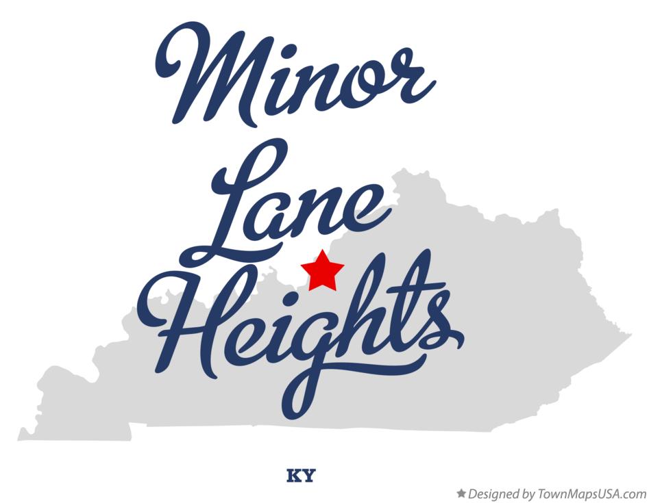Map of Minor Lane Heights Kentucky KY