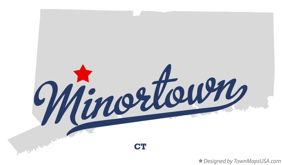 Map of Minortown Connecticut CT