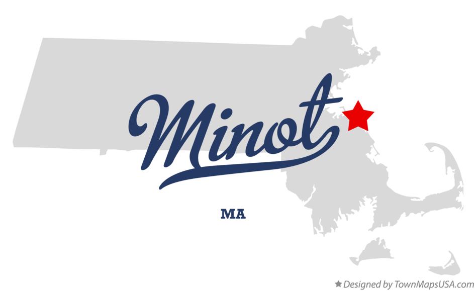Map of Minot Massachusetts MA