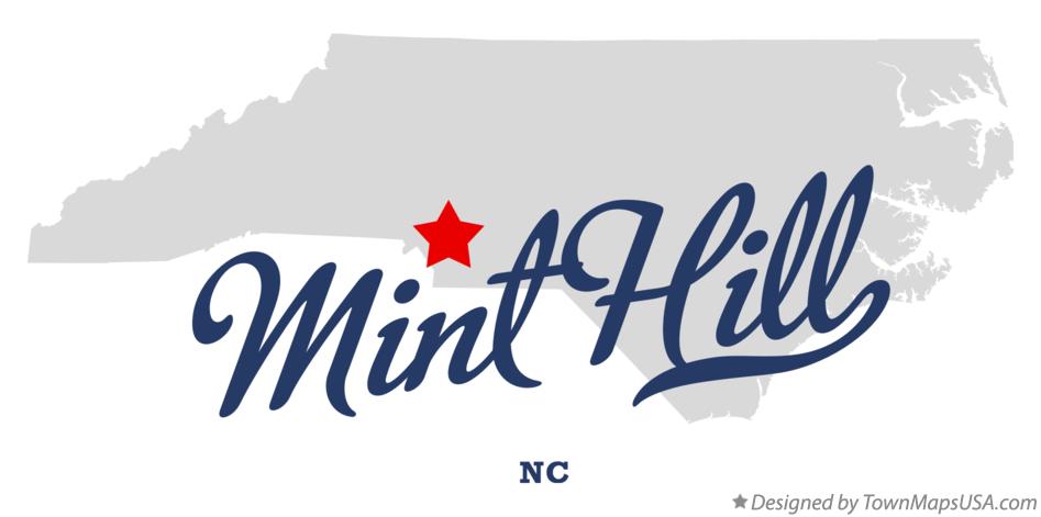 Map Of Mint Hill Nc North Carolina