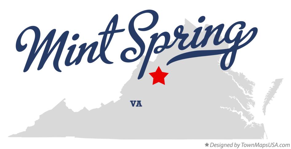 Map of Mint Spring Virginia VA