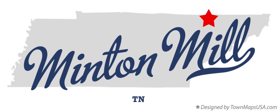 Map of Minton Mill Tennessee TN