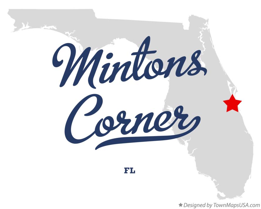 Map of Mintons Corner Florida FL