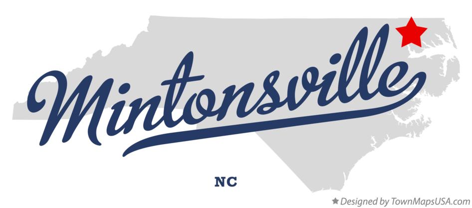 Map of Mintonsville North Carolina NC