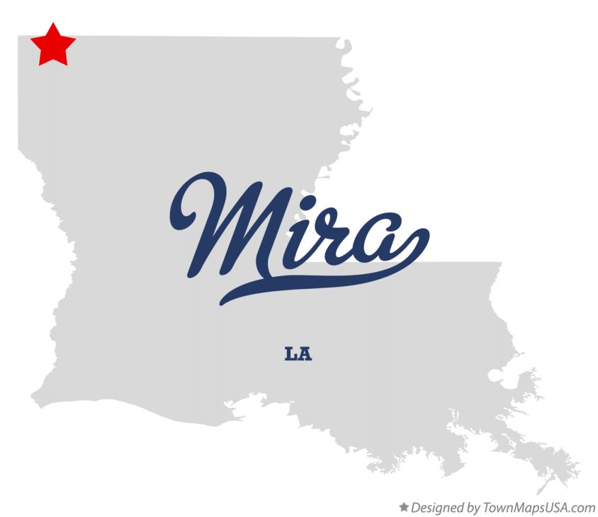 Map of Mira Louisiana LA
