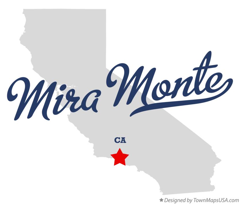 Map of Mira Monte California CA