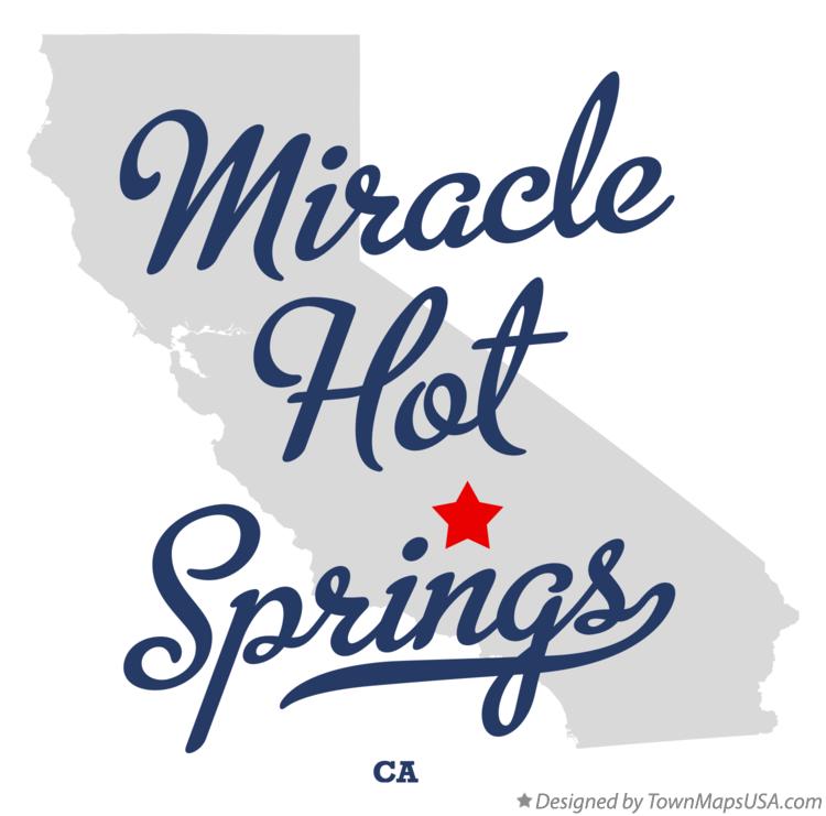 Map of Miracle Hot Springs California CA