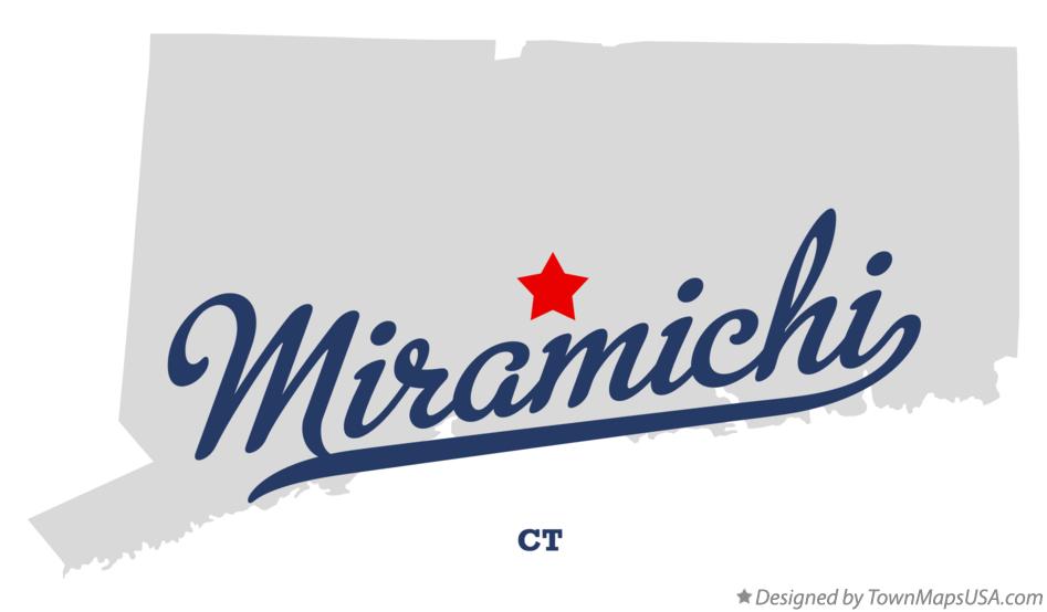 Map of Miramichi Connecticut CT