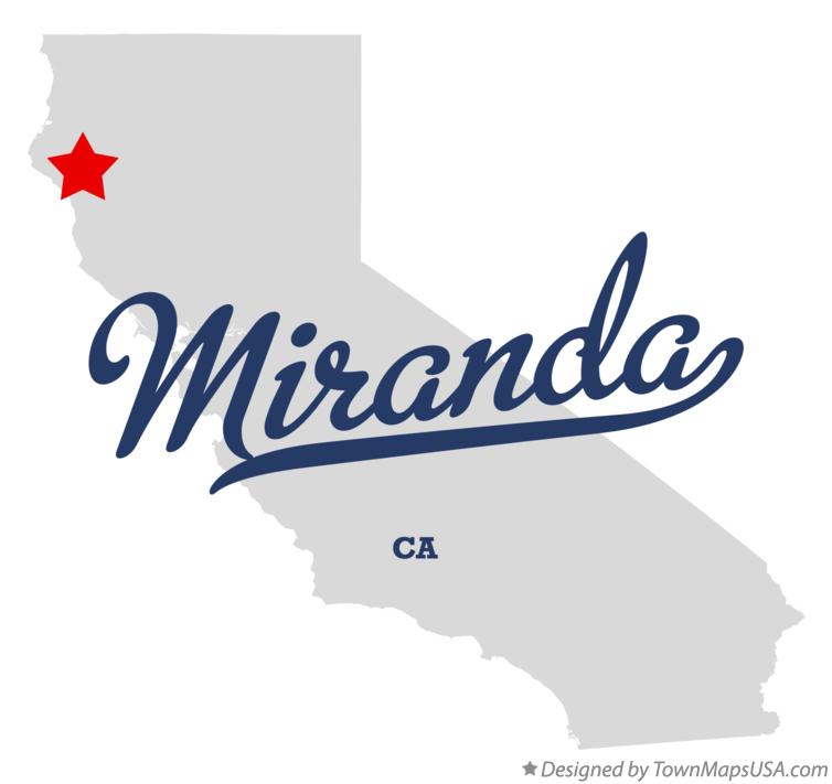 Map of Miranda California CA