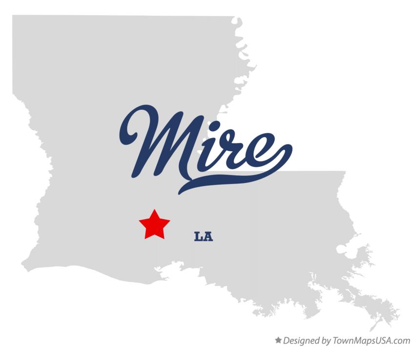Map of Mire Louisiana LA