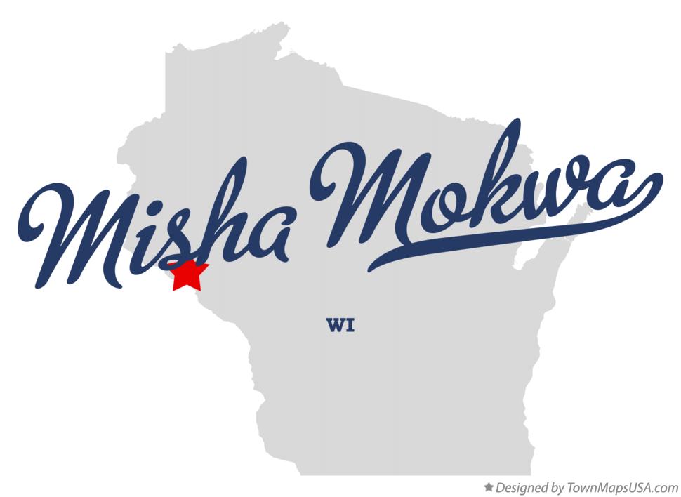 Map of Misha Mokwa Wisconsin WI