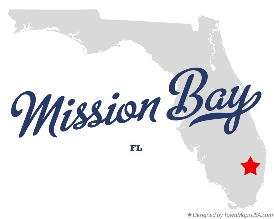 Map of Mission Bay Florida FL