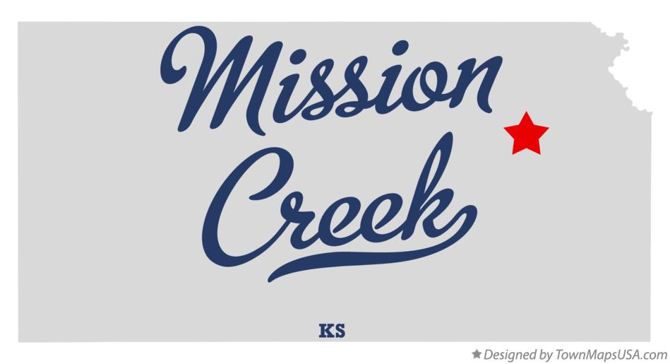 Map of Mission Creek Kansas KS