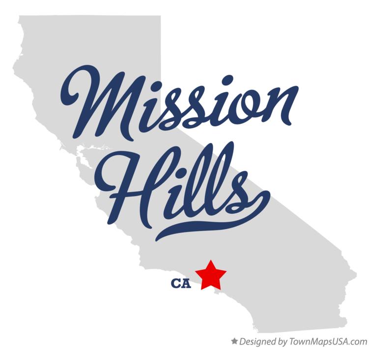 Map of Mission Hills California CA