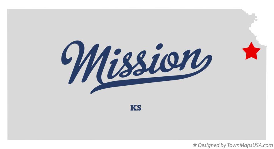 Map of Mission Kansas KS