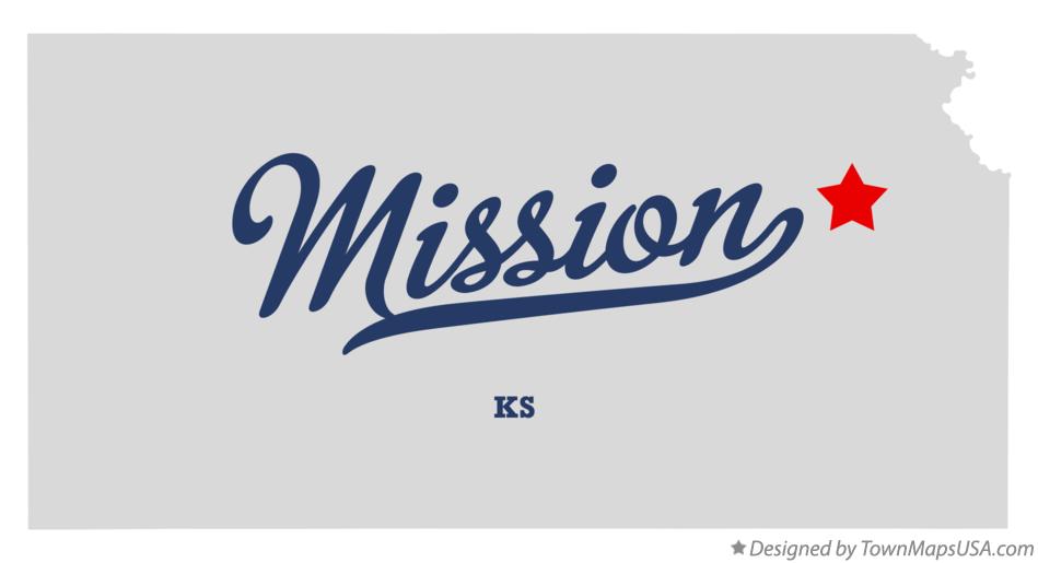Map of Mission Kansas KS
