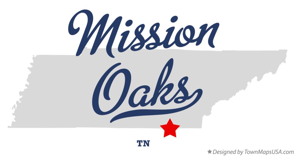 Map of Mission Oaks Tennessee TN