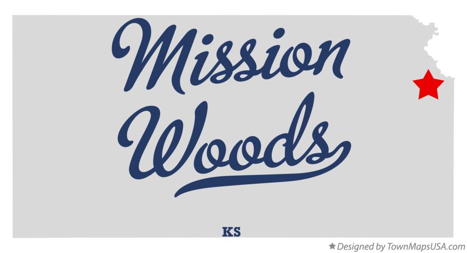 Map of Mission Woods Kansas KS